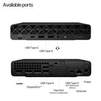 HP EliteDesk 8 Mini G1i AI Intel Core Ultra 7 265 32 GB DDR5-SDRAM 512 GB SSD Windows 11 Pro Mini PC AI PC Black