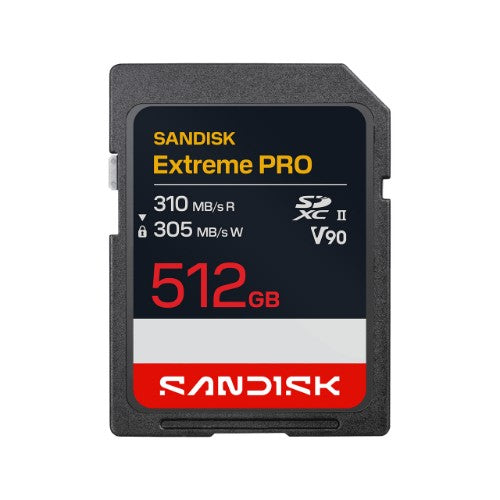 SanDisk Extreme PRO SD UHS-II V90 Card - 512GB