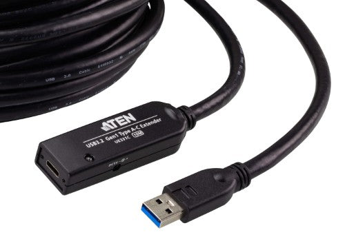 ATEN UE331C USB cable USB 3.2 Gen 1 (3.1 Gen 1) 10 m USB A Black