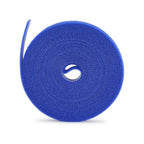 StarTech.com 4-pack 15ft (4.6m) Hook and Loop Roll, 0.5in Wide, Blue, Cut-to-Size Reusable Cable Ties, Fastener Tape, Adjustable Fabric Wraps, Bulk Roll