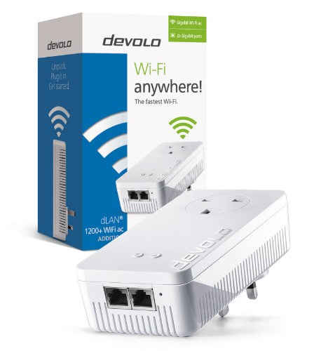 Devolo dLAN 1200+ WiFi ac 1200 Mbit/s Ethernet LAN Wi-Fi White 1 pc(s)