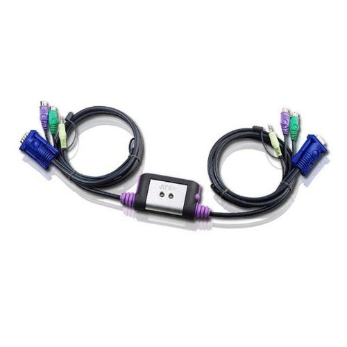 ATEN CS62A KVM switch Black, Silver