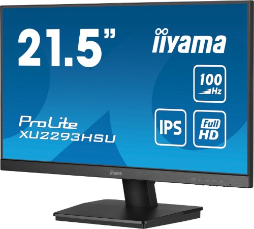 iiyama ProLite 21.5” IPS Full HD monitor with USB-Hub, 1ms MPRT and 100Hz refresh rate