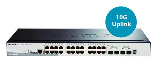 D-Link 28-Port Gigabit Stackable PoE Smart Managed Switch including 2 x 10G SFP+ & 2 x SFP