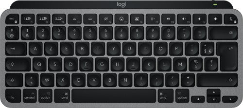 Logitech MX Keys Mini For Mac keyboard Home/Office Bluetooth AZERTY French Black, Grey