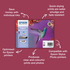 Epson C13T08074011/T0807 Ink cartridge multi pack Bk,C,M,Y,LC,LM, 6x220 pages 6x7,4ml Pack=6 for Epson Stylus Photo P 50/PX/PX 730/R 265