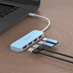j5create Eco-Friendly USB-C to 4-Port Type-A Gen 2 Hub
