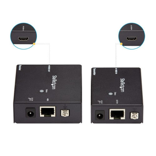 StarTech.com HDMI over CAT5e HDBaseT Extender - Power over Cable - Ultra HD 4K - TAA