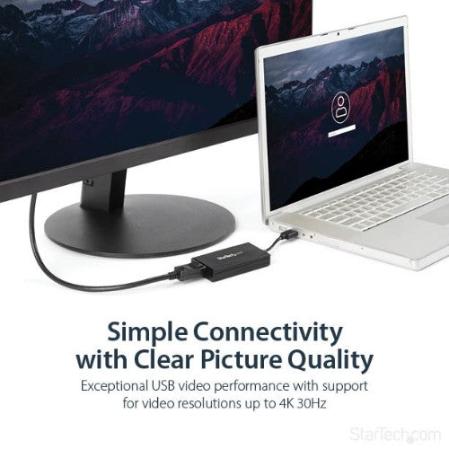 StarTech.com USB 3.0 to DisplayPort Adapter - DisplayLink Certified - 4K 30Hz