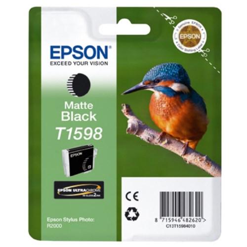Epson C13T15984010/T1598 Ink cartridge black matt 17ml for Epson Stylus Photo R 2000