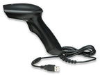 Manhattan Long Range CCD Handheld Barcode Scanner, USB, 500mm Scan Depth, Cable 1.5m, Max Ambient Light 30,000 lux (sunlight), Black, Three Year Warranty