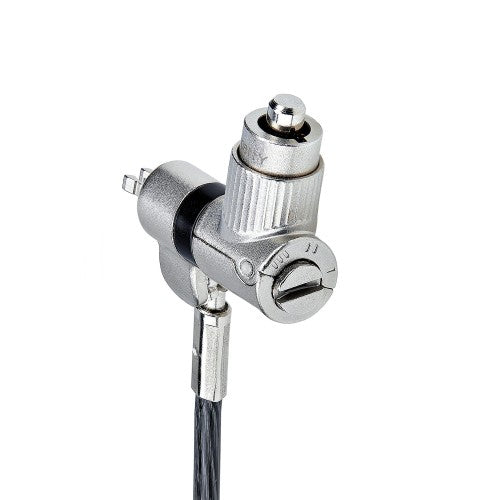 StarTech.com 3-in-1 Universal Laptop Lock 6.6ft (2m), Master Keyed Locking Cable, Compatible w/Noble Wedge®/Nano/K-Slot, Anti-Theft Cut-Resistant Cable, TAA