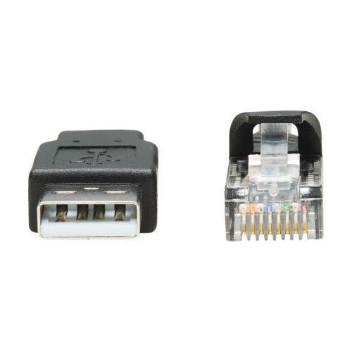 Tripp Lite U009-010-RJ45-X USB-A to RJ45 Rollover Console Cable (M/M) - Cisco Compatible, 250 Kbps, 10 ft. (3.05 m), Black