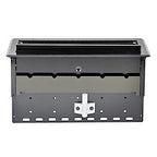 StarTech.com Dual-Module Conference Table Connectivity Box with Cable Organizer