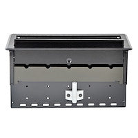 StarTech.com Dual-Module Conference Table Connectivity Box with Cable Organizer