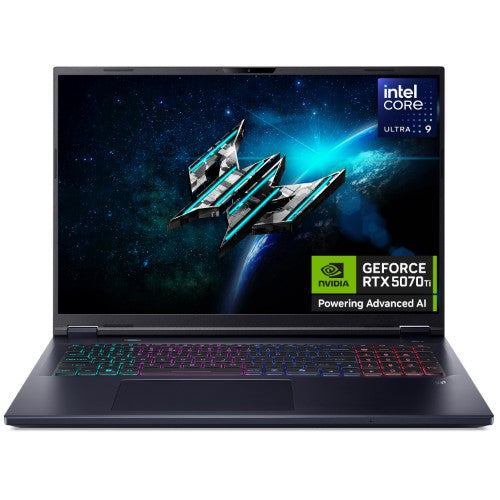 Acer Predator Helios Neo 18 AI (PHN18-72) Intel Ultra 9, 16GB, 1TB SSD, RTX5070Ti, 18" WQXGA, Windows 11 Gaming Notebook