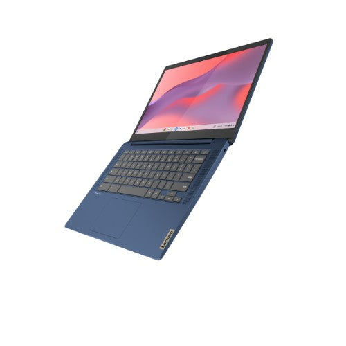 Lenovo IdeaPad Slim 3 Chrome 14M868 MediaTek Kompanio 520 Chromebook 35.6 cm (14") Full HD 4 GB LPDDR4x-SDRAM 64 GB eMMC Wi-Fi 6 (802.11ax) ChromeOS UK English Blue