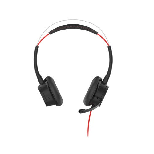V7 HU621 Premium Headset - Noise Cancellation - ENC Mic - ANC -USB-A/C - Black