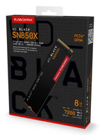 Western Digital Black WD_BLACK™ SN850X NVMe™ SSD POWERED BY SANDISK 8 TB