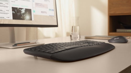 Logitech Signature Comfort Plus Combo MK880 keyboard Mouse included Universal RF Wireless + Bluetooth QWERTZ Swiss Graphite