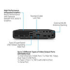 HP Elite Mini 800 G9 Intel® Core™ i7 i7-13700T 16 GB DDR5-SDRAM 512 GB SSD Windows 11 Pro Mini PC Black