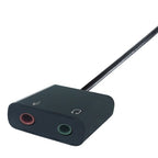 connektgear USB A to 2 x 3.5mm Stereo Jack Adapter A Male to 2 x 3.5mm Female