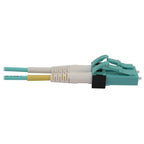 Tripp Lite N820X-05M-OM4 400G Multimode 50/125 OM4 Switchable Fiber Optic Cable (Duplex LC-PC M/M), LSZH, Aqua, 5 m (16.4 ft.)