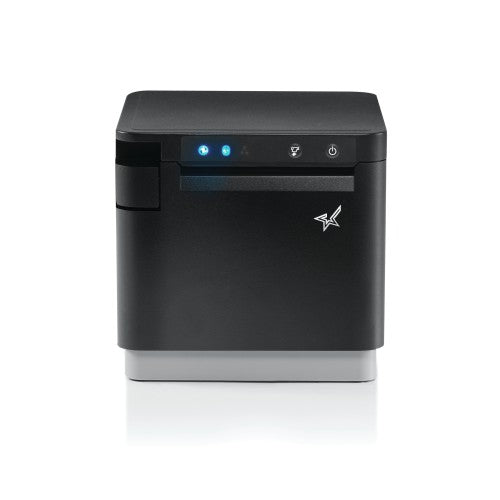 Star Micronics MCP31CBI BK E+U, mPOS Receipt Printer - 400mm/s Direct Thermal, 58/80mm paper width, Bluetooth, USB-C with Power Delivery for iOS / Android, Ethernet LAN, USB-A peripheral hub, CloudPRNT Next, Black Case, EU UK, 24VDC PS included