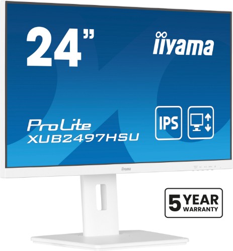 iiyama ProLite 24” IPS technology panel with height adjustable stand and 100Hz refresh rate