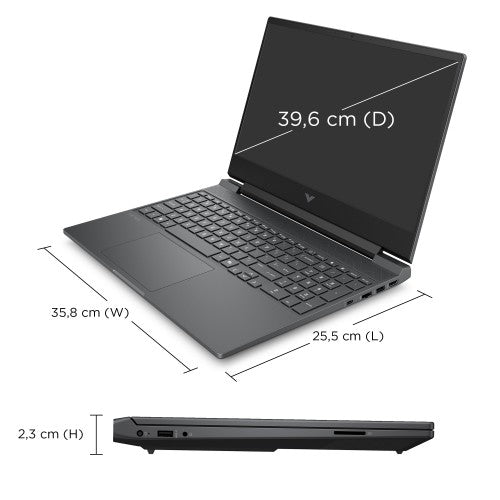 HP Victus Gaming 15-fa2007na Intel Core 7 240H Laptop 39.6 cm (15.6") Full HD 24 GB DDR5-SDRAM 1 TB SSD NVIDIA GeForce RTX 5060 Wi-Fi 6 (802.11ax) Windows 11 Home Black