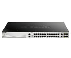 D-Link 24 x 10/100/1000BASE-T Ports Layer 3 Stackable Managed Gigabit Switch