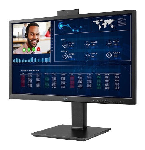 LG 24CQ650N-6N Intel® Celeron® N5105 60.5 cm (23.8") 1920 x 1080 pixels All-in-One thin client 4 GB DDR4-SDRAM 16 GB eMMC Wi-Fi 6 (802.11ax) Black