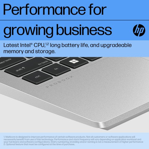 HP ProBook 440 G10 Intel® Core™ i5 i5-1335U Laptop 35.6 cm (14") Full HD 16 GB DDR4-SDRAM 256 GB SSD Wi-Fi 6E (802.11ax) Windows 11 Pro Silver