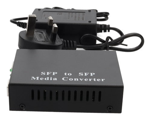 AddOn Networks ADD-GMC-2SFP-UK network media converter 1000 Mbit/s 1550 nm Multi-mode, Single-mode Black