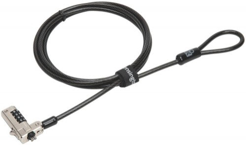 Kensington Slim N17 Combination Laptop Lock for Wedge-Shaped Slots
