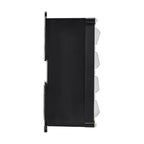 Tripp Lite N063-008-ENC 8-Port Metal DIN-Rail Mounting Keystone Patch Panel with Grounding, Black/Silver, TAA