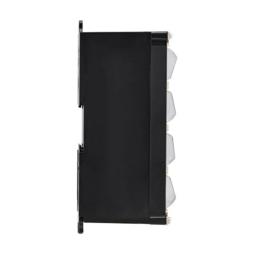 Tripp Lite N063-008-ENC 8-Port Metal DIN-Rail Mounting Keystone Patch Panel with Grounding, Black/Silver, TAA