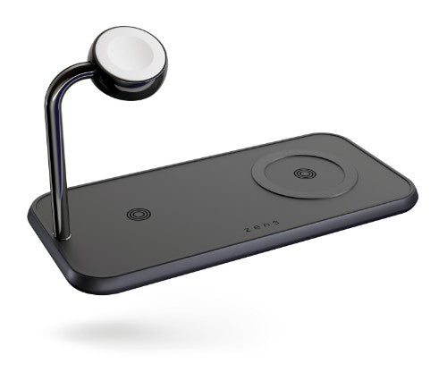 OtterBox Zens Dual + Watch Wireless Charger, Black