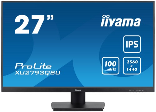 iiyama ProLite 27” QHD IPS technology panel with USB hub and 100Hz refresh rate
