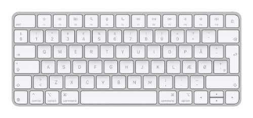 Apple Magic keyboard Universal USB + Bluetooth QZERTY Danish White