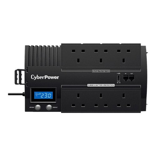 CyberPower BR1200ELCD uninterruptible power supply (UPS) Line-Interactive 1.2 kVA 720 W 8 AC outlet(s)
