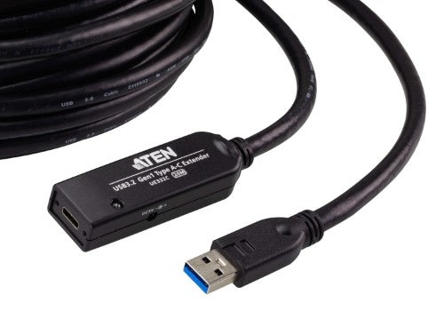 ATEN UE332C USB cable USB 3.2 Gen 1 (3.1 Gen 1) 20 m USB A Black