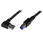 StarTech.com 1m Black SuperSpeed USB 3.0 (5Gbps) Cable - Right Angle A to B - M/M