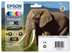 Epson C13T24384011/24XL Ink cartridge multi pack Bk,C,M,Y,LC,LM high-capacity, 6x740 pages 500pg + 5x740 pg, 1x10ml + 3x9ml + 2x10ml Pack=6 for Epson XP 750
