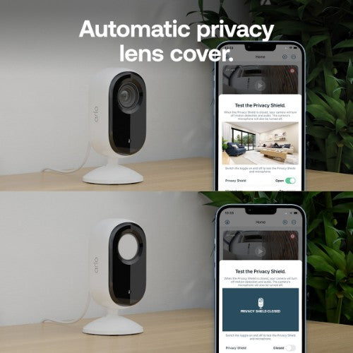 Arlo Essential 3 2K Indoor Security Camera 2-cam