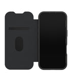 OtterBox React Folio MagSafe Series for Apple iPhone 17, Black Crystal, transparent/black