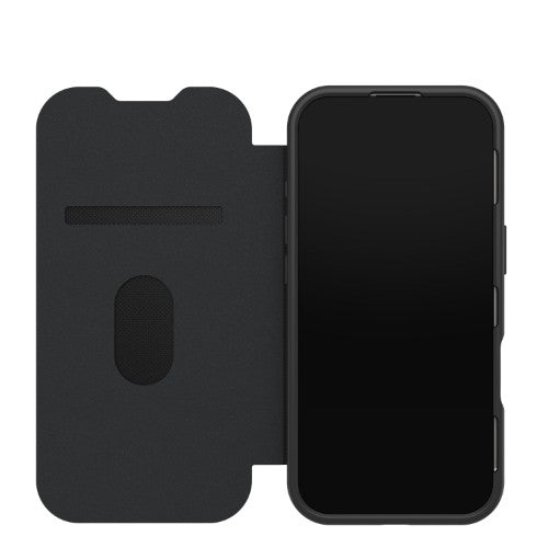 OtterBox React Folio MagSafe Series for Apple iPhone 17, Black Crystal, transparent/black