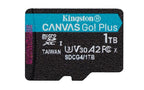 Kingston Technology 1TB microSDXC Canvas Go Plus Gen4 200MB/s A2 U3 V30 Card + Adapter