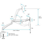 StarTech.com Single Desk-Mount Monitor Arm - Full Motion Articulating - Steel - For up to 34" (15.4lb/7kg) Displays - TAA