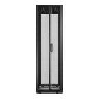 APC Easy Rack, 42U, Black, With Roof, Castors, Feet, 4 Brackets, and Bottom, No Side Panels, 1991H x 600W x 1200D mm